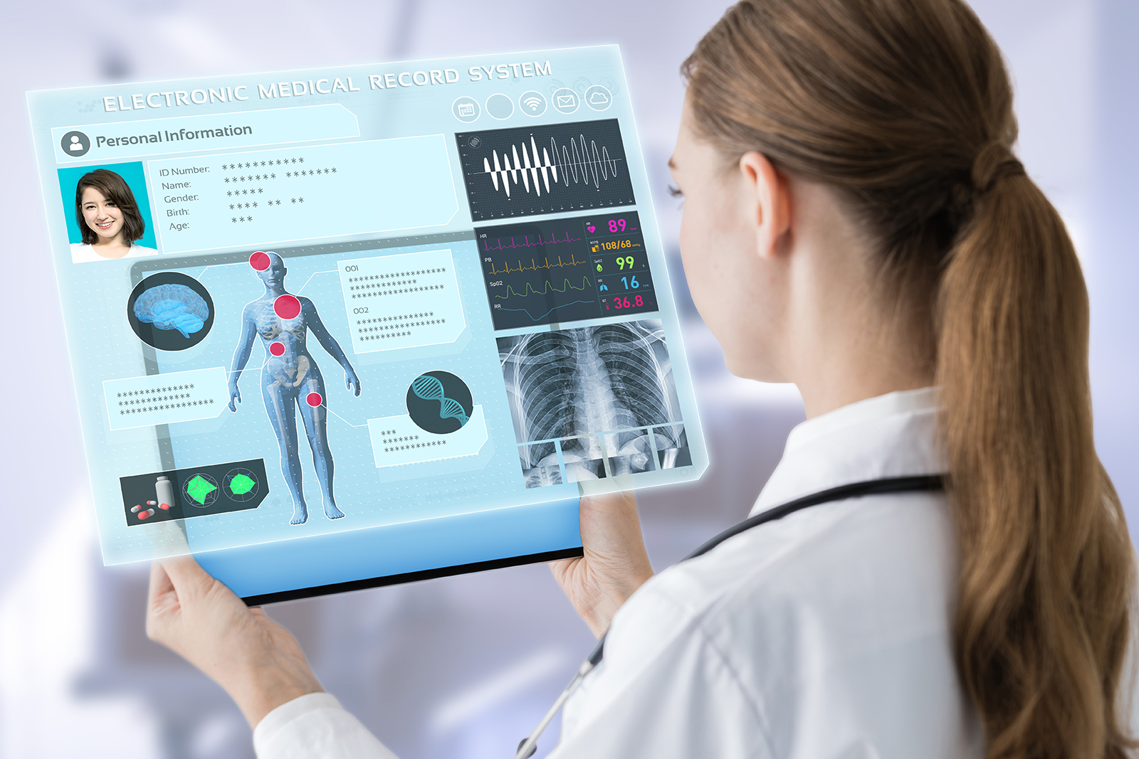 Healthcare professional and clinical environment